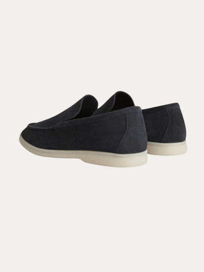 Refined Suede Loafers – Marineblauw