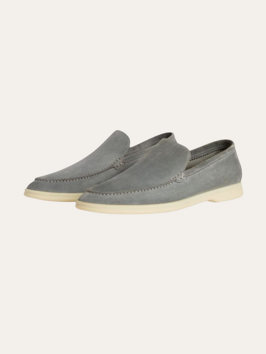 Refined Suede Loafers – Donkergrijs