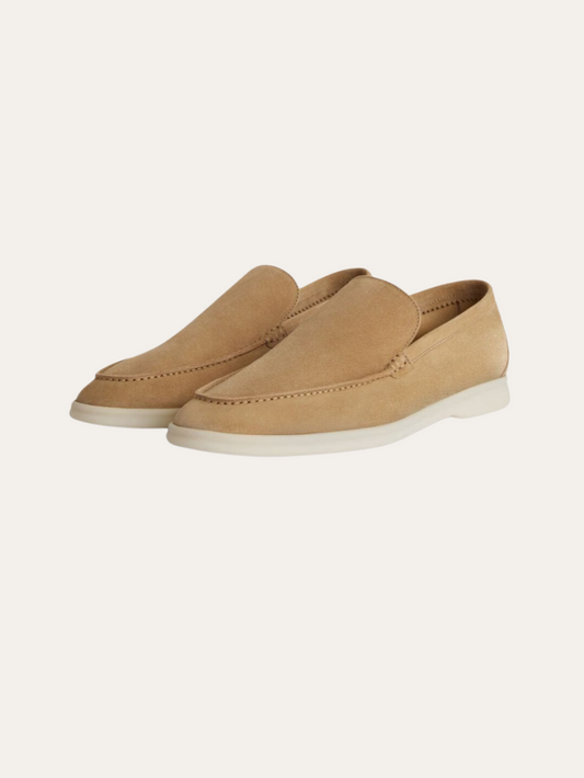 Refined Suede Loafers – Khaki Artisan