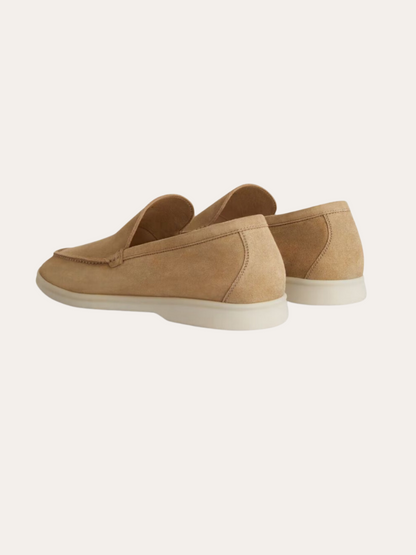 Refined Suede Loafers – Khaki Artisan