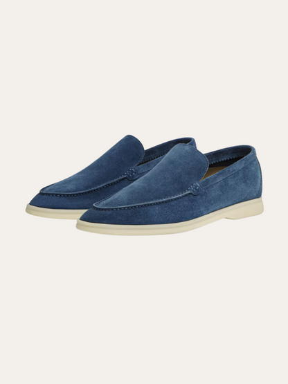 Refined Suede Loafers – Intens Blauw