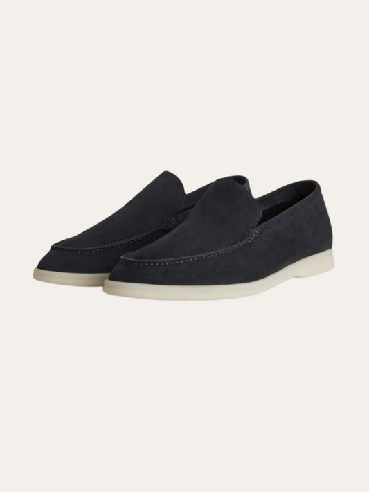 Refined Suede Loafers – Marineblauw