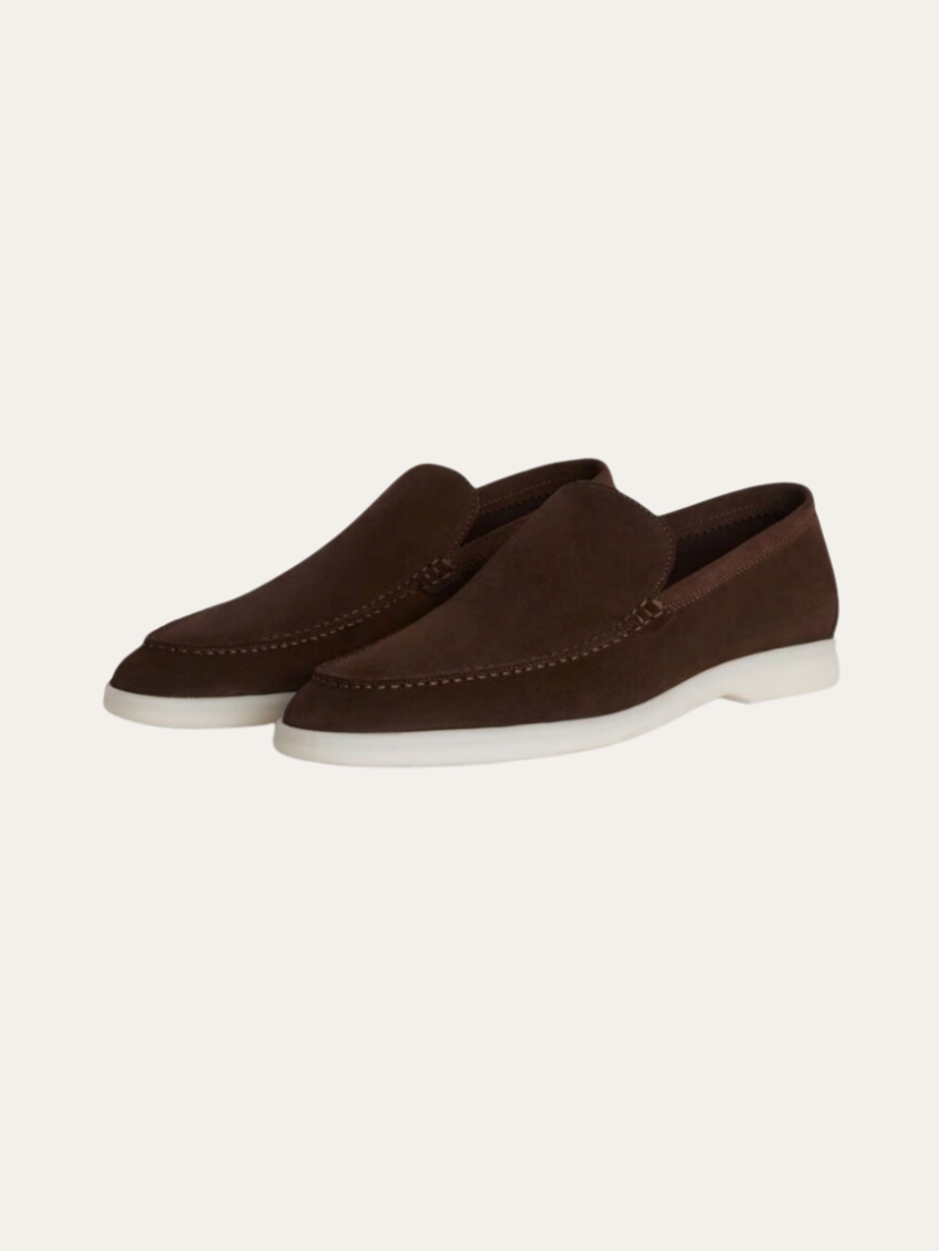 Refined Suede Loafers – Donkerbruin